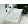 Kép 3/4 - M-ACRYL Helena fehér színű egyenes akril kád kádlábbal és peremrögzítőval 150x70