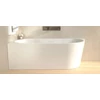 Kép 6/8 - NIWELL AVIORA-L fényes fehér falhoz illeszthető szabadonálló kád balos 170x78
