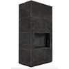 Kép 1/5 - KRATKI FLOKI BOX 8 kW NATURALI NERO GRECO KANDALLÓ KŐ KÜLSŐ, FEKETE BELSŐ BURKOLATTAL