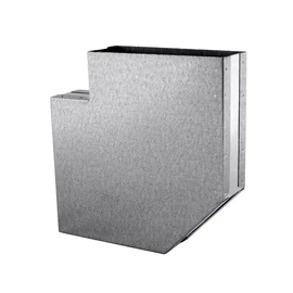 TÉGLALAP CSATORNA KÖNYÖK SÍKBELI 90° 200 X 50 MM