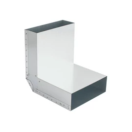 TÉGLALAP CSATORNA KÖNYÖK TÉRBELI 90° 200X50 MM