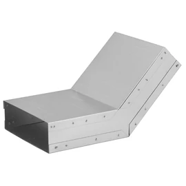 TÉGLALAP CSATORNA KÖNYÖK TÉRBELI 45° 200 X 50 MM