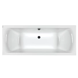 M-ACRYL Helena fehér színű egyenes akril kád kádlábbal és peremrögzítőval 190x90