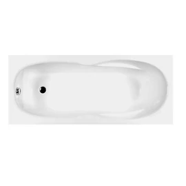 M-ACRYL Klara fehér színű egyenes akril kád 180x80 kádlábbal és peremrögzítővel