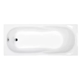 M-ACRYL Nora fehér színű egyenes akril kád 160x70 kádlábbal és peremrögzítővel