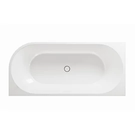 NIWELL AVIORA-L fényes fehér falhoz illeszthető szabadonálló kád balos 150x75