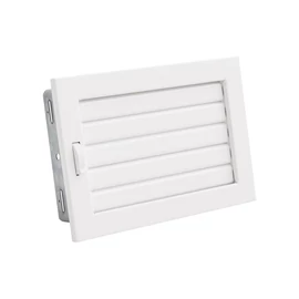 ÁLLÍTHATÓ ZSALUS SZELLŐZŐRÁCS FEHÉR 200X145 MM