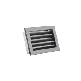 RÖGZÍTETT ZSALUS SZELLŐZŐRÁCS FEKETE 190X170 MM