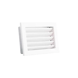 RÖGZÍTETT ZSALUS SZELLŐZŐRÁCS FEHÉR 200X145 MM