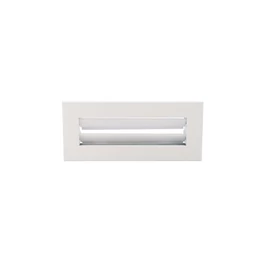 RÖGZÍTETT ZSALUS SZELLŐZŐRÁCS FEHÉR 220X95 MM