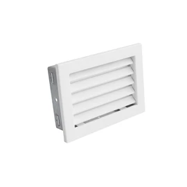 RÖGZÍTETT ZSALUS SZELLŐZŐRÁCS FEHÉR 240X170 MM