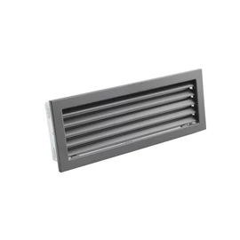 RÖGZÍTETT ZSALUS SZELLŐZŐRÁCS FEKETE 325X195 MM