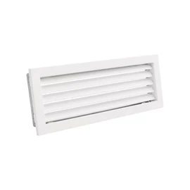 RÖGZÍTETT ZSALUS SZELLŐZŐRÁCS FEHÉR 450X170 MM