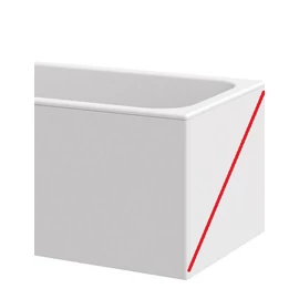 RAVAK Oldallap MDF 80 cm fehér jobb