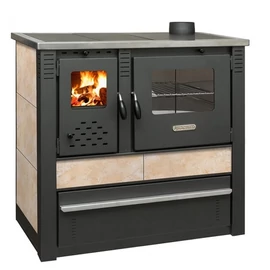 WARNEX Panonia csempés sparhelt beige színű burkolattal jobbos kivitel