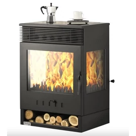 WARNEX TKS-12 kandalló 3 üveggel, levegőáramoltató ventilátorral