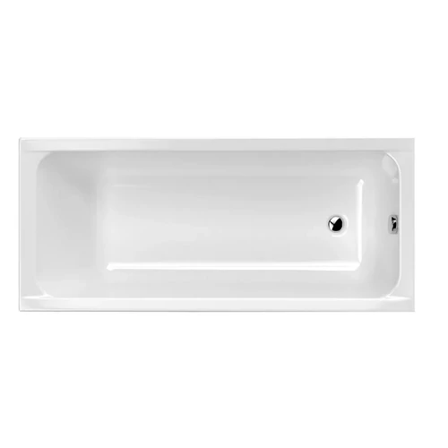 M-ACRYL Eco fehér színű egyenes akril kád 150x70 kádlábbal és peremrögzítővel