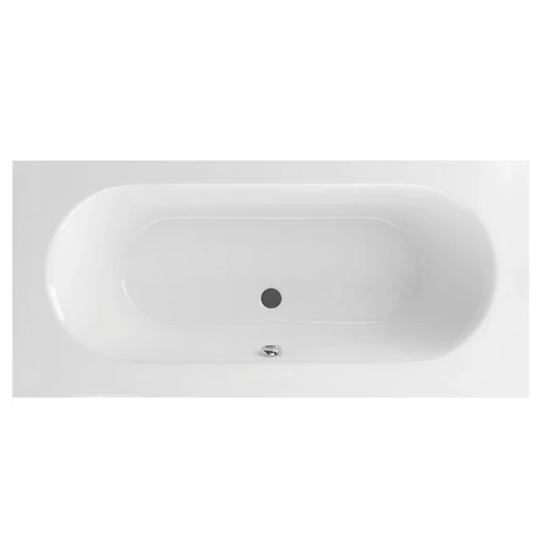 M-ACRYL Flexa vágható egyenes fehér színű akril kád 179x81 kádlábbal és peremrögzítővel