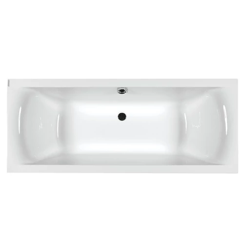 M-ACRYL Helena fehér színű egyenes akril kád kádlábbal és peremrögzítőval 150x70