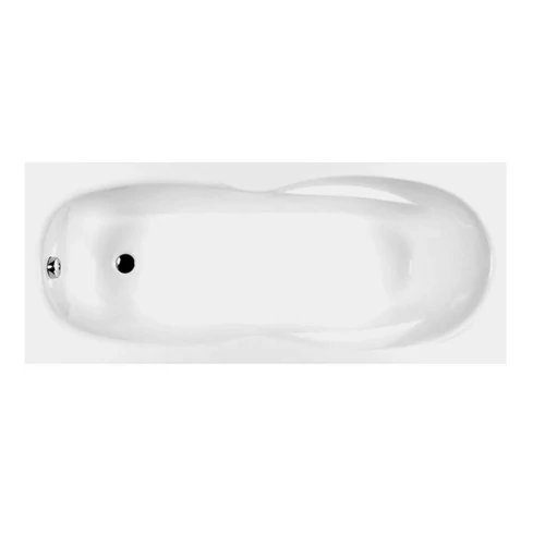 M-ACRYL Klara fehér színű egyenes akril kád 180x80 kádlábbal és peremrögzítővel