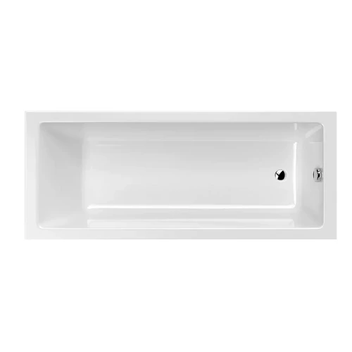 M-ACRYL Sandra fehér színű egyenes akril kád 170x70 kádlábbal és peremrögzítővel 