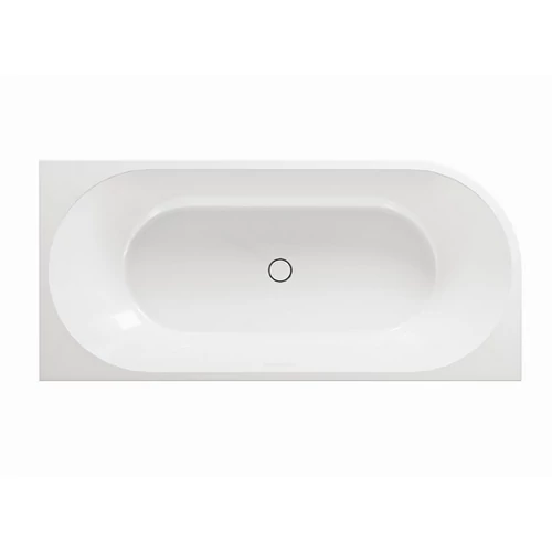 NIWELL AVIORA-R fényes fehér falhoz illeszthető szabadonálló kád jobbos 170x78