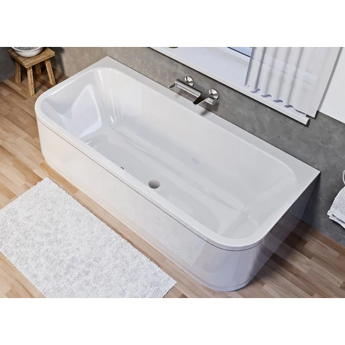 NIWELL Oran különleges fehér színű akril egyenes kád 180x85