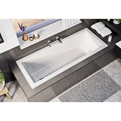 NIWELL Wave slim egyenes kád 160x80