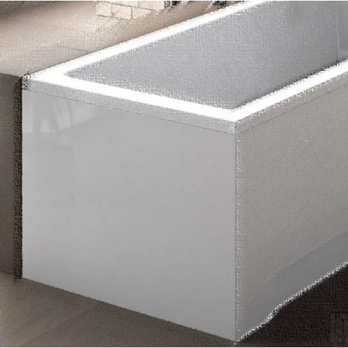 BESCO Egyenes kád oldallap - fehér 70x52 