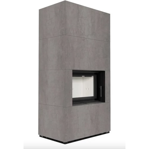 KRATKI FLOKI BOX 8 kW NATURALI GRIGIA KANDALLÓ KŐ KÜLSŐ, VILÁGOS BELSŐ BURKOLATTAL