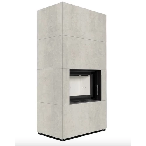 KRATKI FLOKI BOX 8 kW NATURALI PERLA KANDALLÓ KŐ KÜLSŐ, VILÁGOS BELSŐ BURKOLATTAL