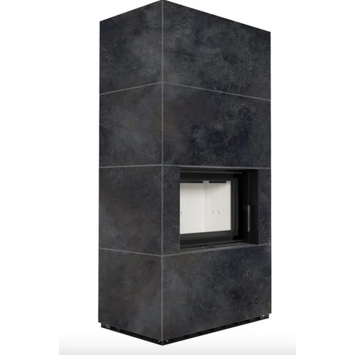 KRATKI FLOKI BOX 8 kW OSSIDO NERO KANDALLÓ KŐ KÜLSŐ, VILÁGOS BELSŐ BURKOLATTAL