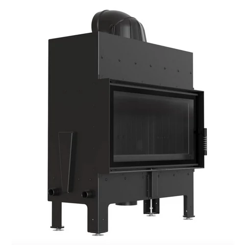 KRATKI FLOKI L Síküveges kandallóbetét fekete belső burkolattal