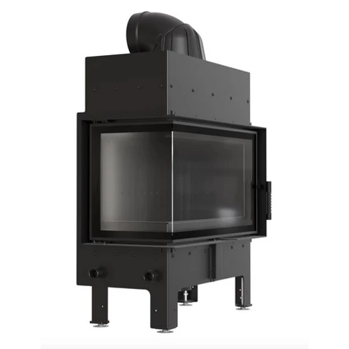 KRATKI FLOKI balos oldalüveges kandallóbetét fekete belső burkolattal