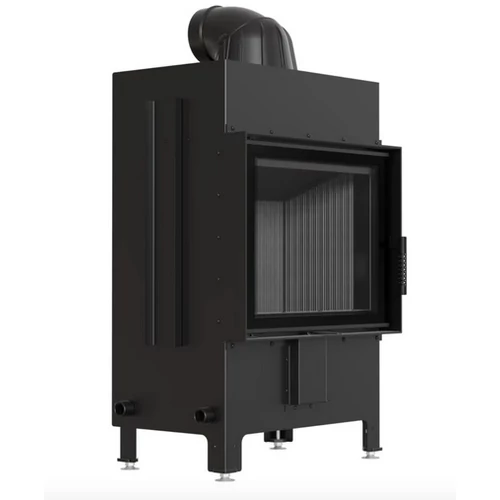 KRATKI LUCY 12 Síküveges lemez kandallóbetét NEW fekete belső burkolattal