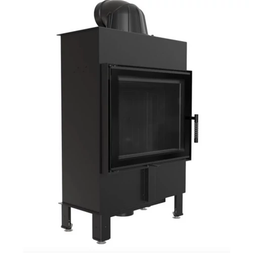 KRATKI LUCY 12 SLIM Síküveges kandallóbetét fekete belső burkolattal