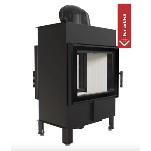 KRATKI LUCY 12 SZEMKÖZTI ÜVEGES Kandallóbetét világos belső burkolattal