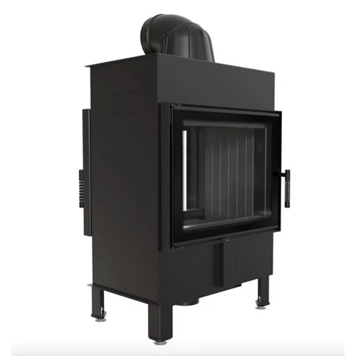 KRATKI LUCY 12 SZEMKÖZTI ÜVEGES Kandallóbetét fekete belső burkolattal