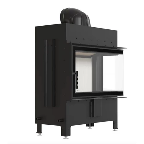 KRATKI LUCY 14 NEW JOBBOS oldalüveges lemez kandallóbetét fehér belső burkolattal