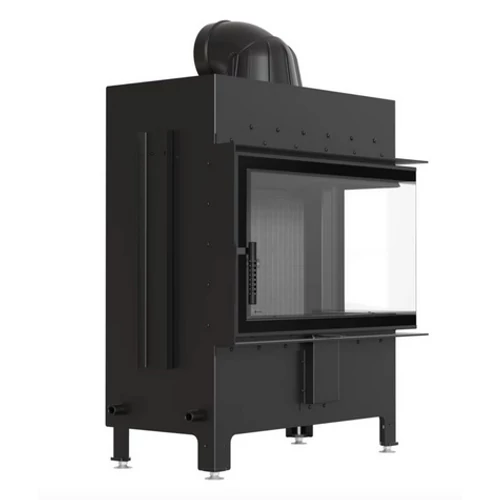 KRATKI LUCY 14 NEW JOBBOS oldalüveges lemez kandallóbetét fekete belső burkolattal