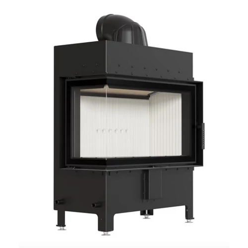 KRATKI LUCY 14 NEW balos oldalüveges lemez kandallóbetét fehér belső burkolattal