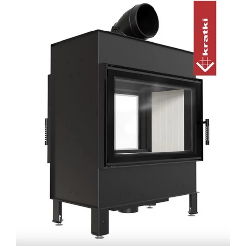 KRATKI LUCY 14 SZEMKÖZTI ÜVEGES Kandallóbetét világos belső burkolattal