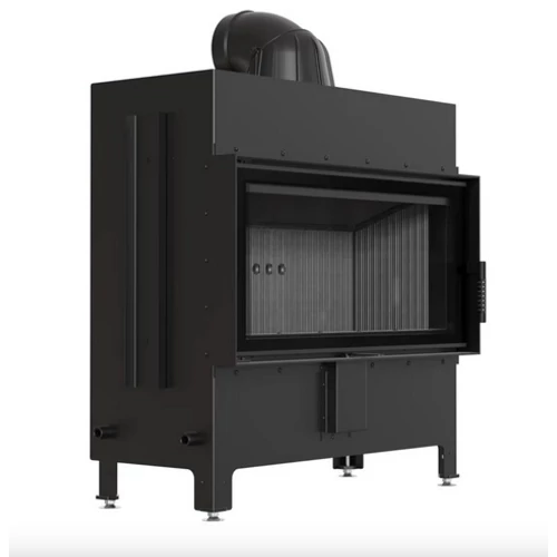 KRATKI LUCY 16 NEW Síküveges kandallóbetét fekete belső burkolattal