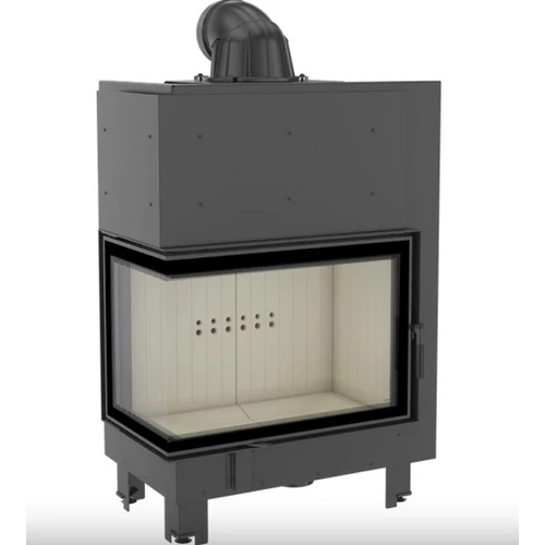 KRATKI MBA BALOS EGYBENYÍLÓ Oldalüveges kandallóbetét világos belső burkolattal 