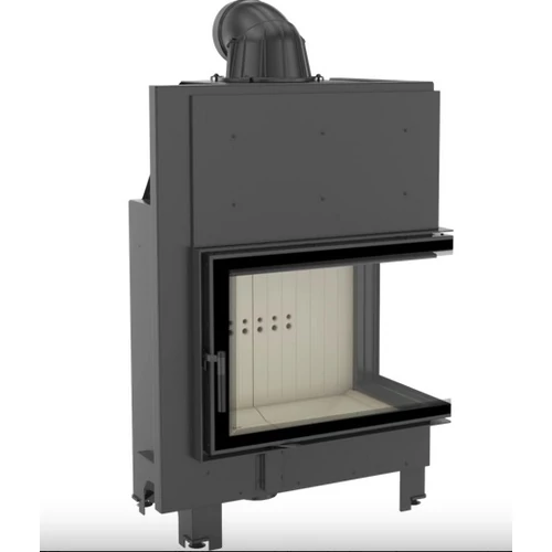 KRATKI MBA JOBBOS EGYBENYÍLÓ Oldalüveges kandallóbetét világos belső burkolattal 