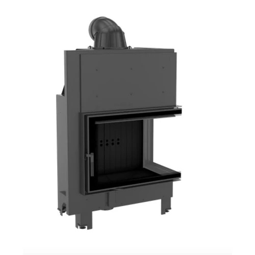 KRATKI MBA JOBBOS EGYBENYÍLÓ Oldalüveges kandallóbetét fekete belső burkolattal 