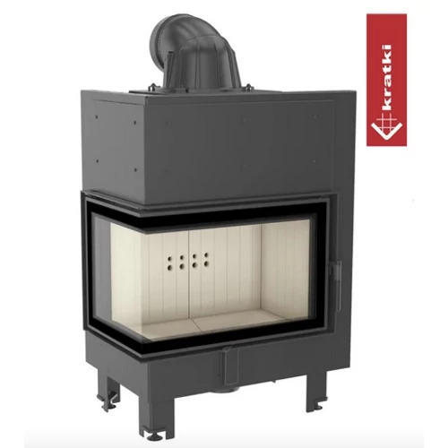 KRATKI MBM BALOS EGYBENYÍLÓ Oldalüveges kandallóbetét világos belső burkolattal 