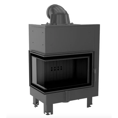 KRATKI MBM BALOS EGYBENYÍLÓ Oldalüveges kandallóbetét fekete belső burkolattal 