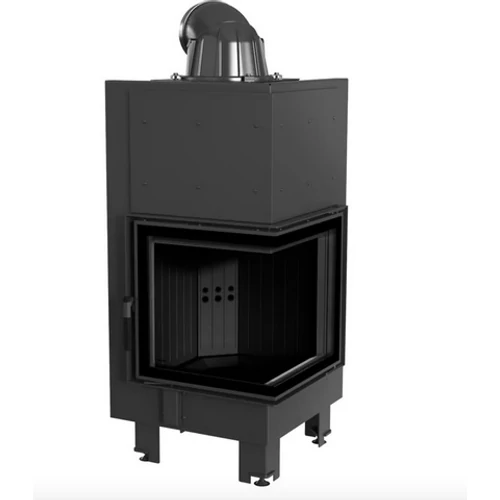 KRATKI MBN JOBBOS Oldalüveges kandallóbetét fekete belső burkolattal