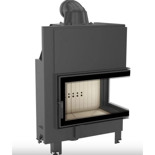 KRATKI MBO JOBBOS EGYBENYÍLÓ Oldalüveges kandallóbetét világos belső burkolattal